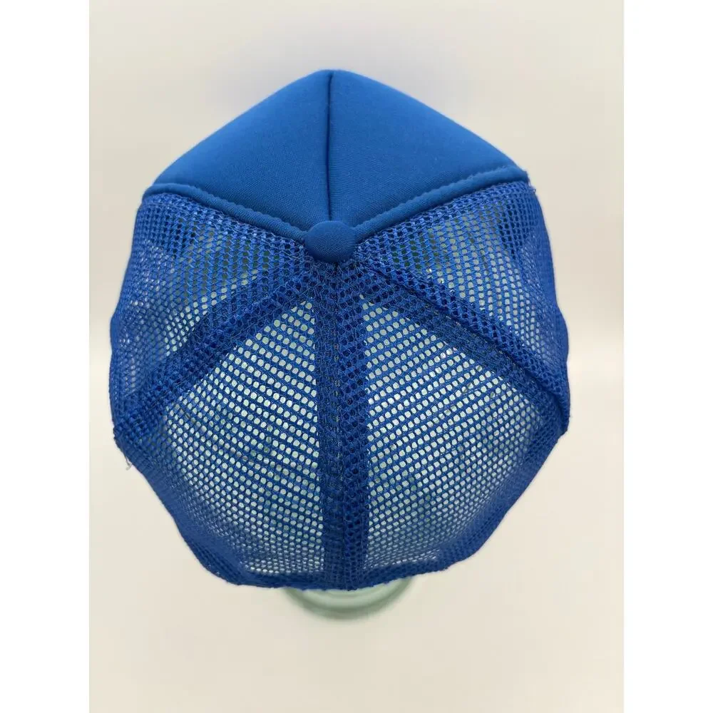 Vintage “Donna” Blue & White Adjustable Mesh Snap Back Trucker Hat OSFA